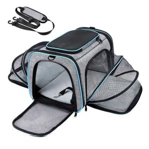 sac à bandoulière extensible pour chat et chien