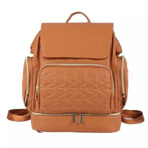 sac à dos à langer cuir
