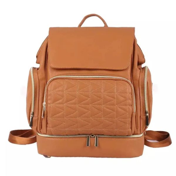 sac à dos à langer cuir