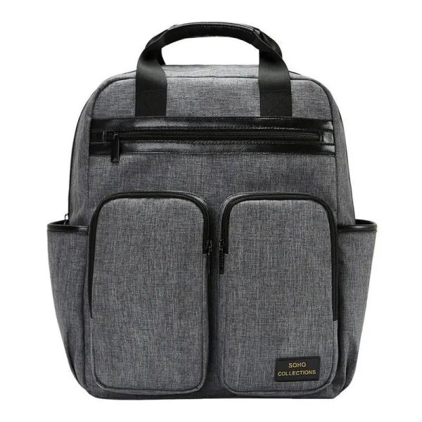 sac à dos à langer gris