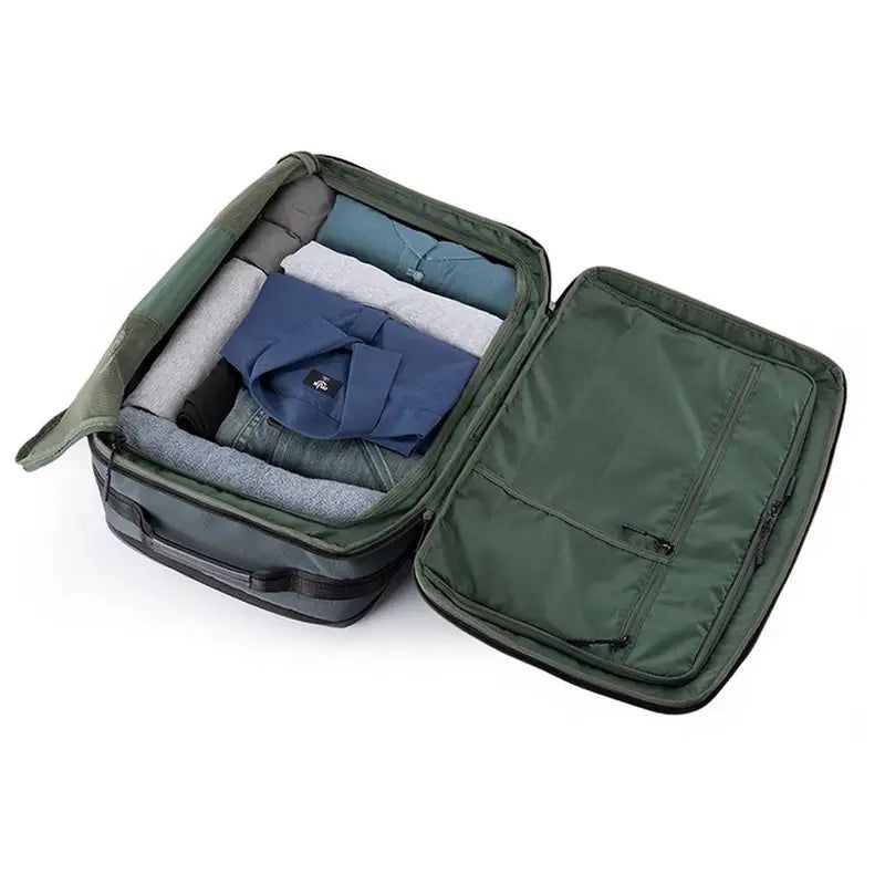 Haimont Sac à Dos 45L Convertible – 3 En 1, Compartiment Chaussures, Résistant à L'eau, Pour Sport Et Voyage, Vert Militaire